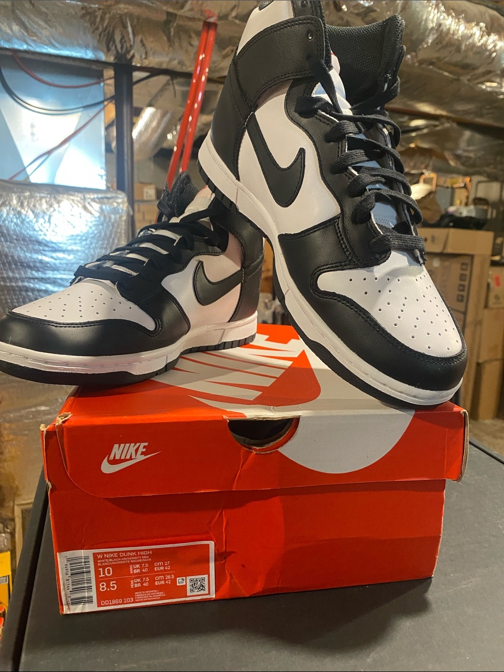Nike Women’s Dunk High - Black & White